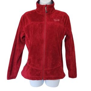Mountain Hardwear Fleece Jacket Full Zip Red Women's Small